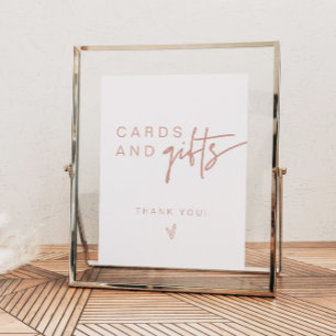 MARLO Boho Blush Pink Cards & Gifts Sign