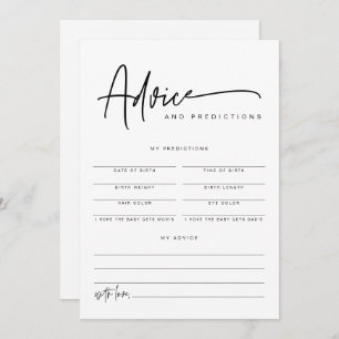 MARLO Bold Contemporary Advice & Predictions  Invitation