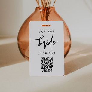MARLO Contemporary Buy the Bride a Drink QR Code Badge
