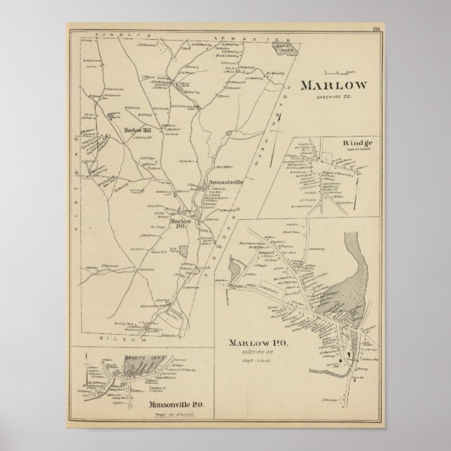 Marlow, Cheshire Co Poster (Front)
