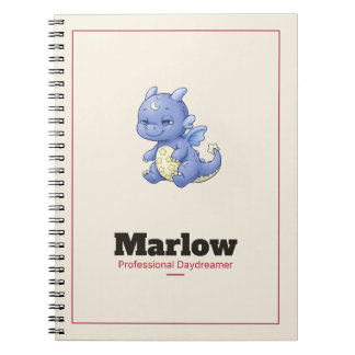 Marlow the Dragon Spiral Notebook