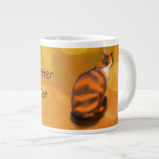 Marmalade cat giant coffee mug