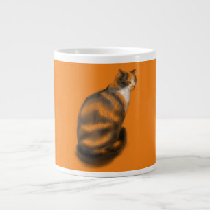 Marmalade cat  giant coffee mug