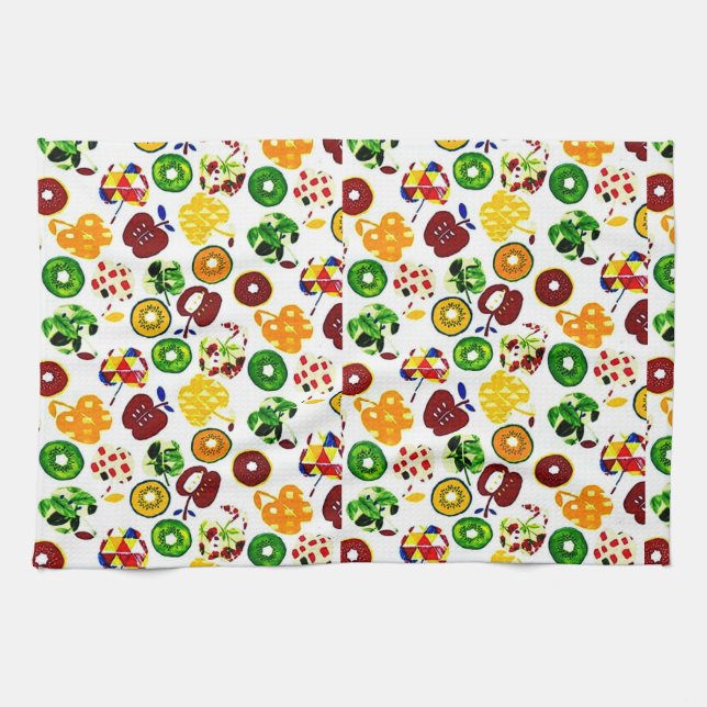 Marmalade Colourway Kitchen Towel (Horizontal)