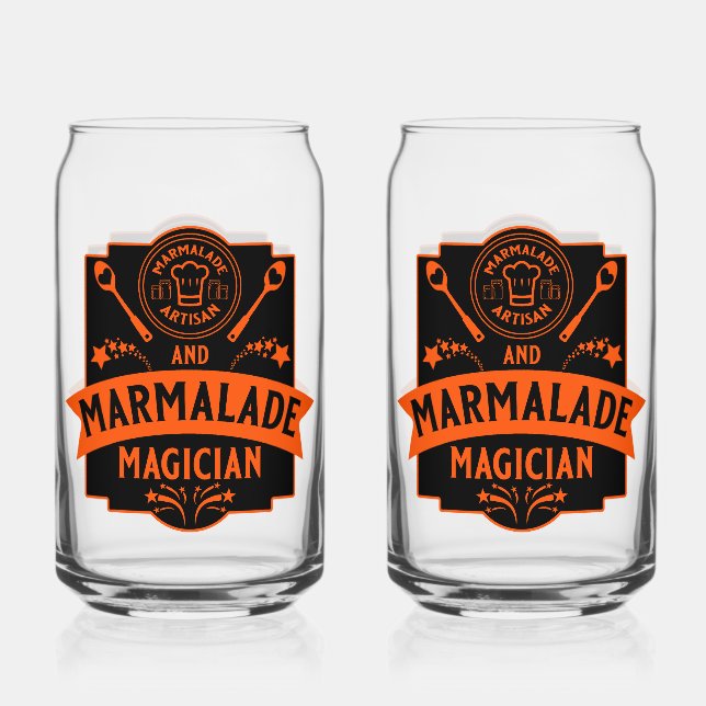 Marmalade Jam  Can Glass (Front)