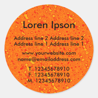 Marmalade Sea Business / Profile Classic Round Sticker