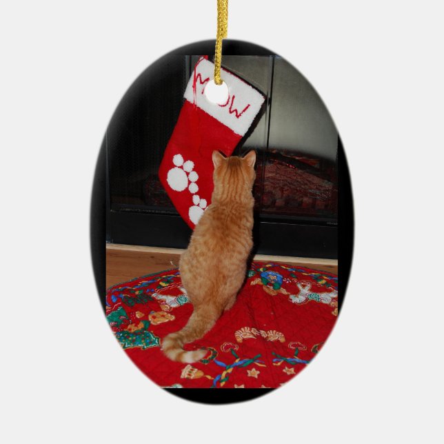 Marmalady Meowy Christmas Ornament (Front)