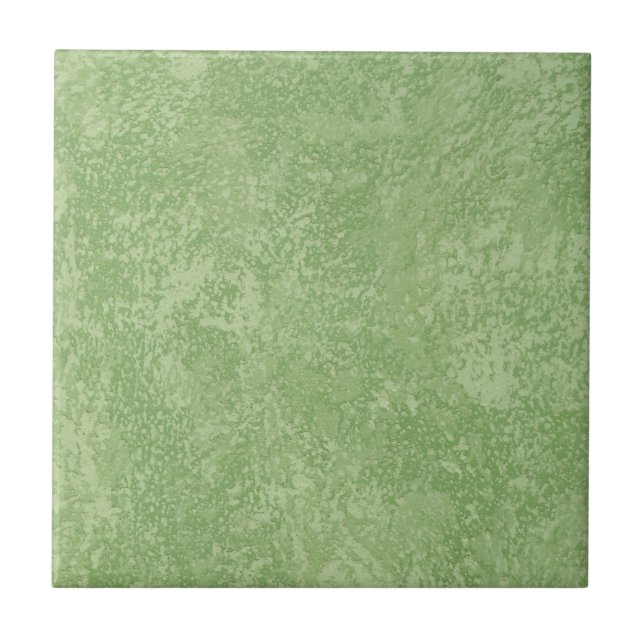 Marmorino Green Faux Finish Tile (Front)