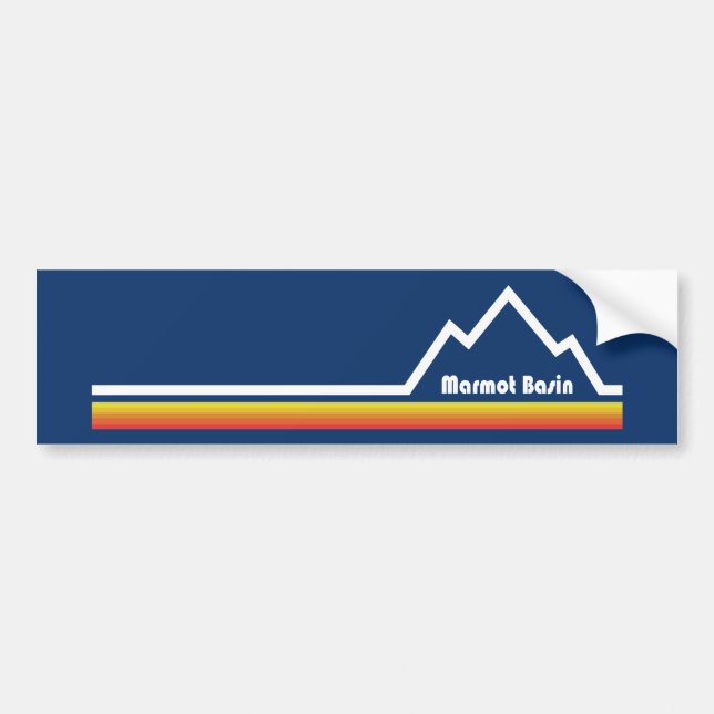 Marmot Basin Bumper Sticker (Front)