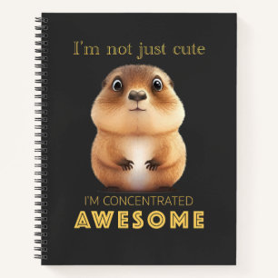 Marmot Concentrated Awesome Cute Adorable Funny  Notebook