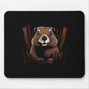 Marmot Wildlife Colorful Marmot Lover Wildlife Ani Mouse Pad