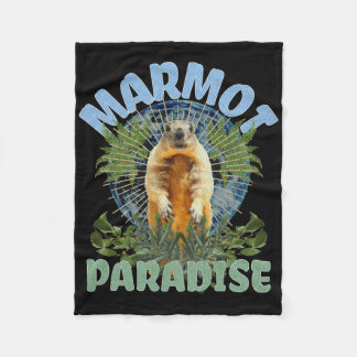 Marmots Cute - Animal Earth Day Marmots Lover  Fleece Blanket