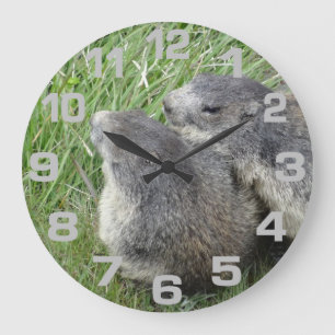 Marmots wall clock