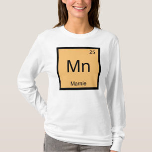 Marnie Name Chemistry Element Periodic Table T-Shirt