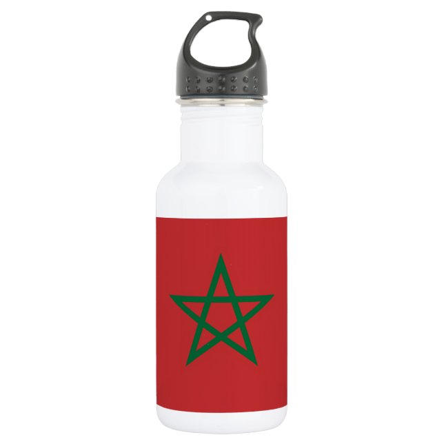 Marocain Drapeau Bouteille Liberté (Devant)