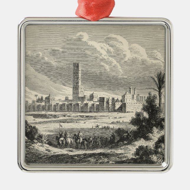 Marocco: Africa, 1860s Metal Ornament (Front)