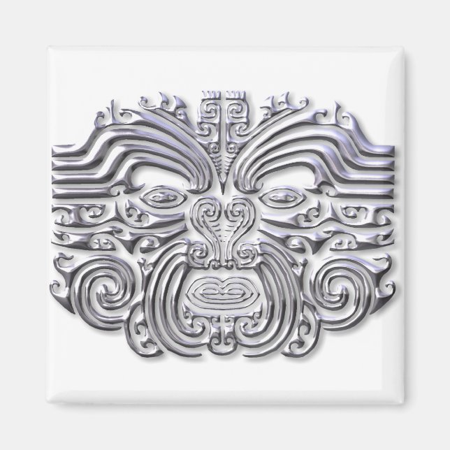 Maroi tattoo-silver magnet (Front)