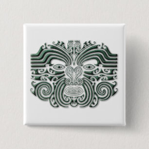 Maroi tattoo-stone 2 inch square button