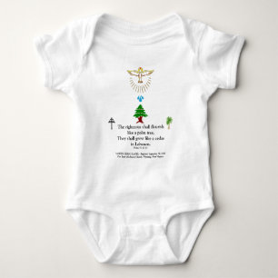 Maronite Church Baby Baptism Personalized Bodysuit