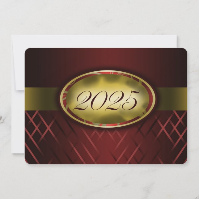 Maroon and Gold Class of 2025 Invitation (Front)