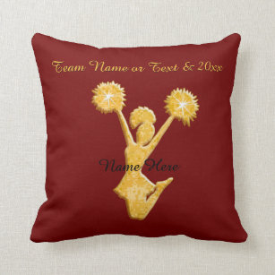Personalized Cheer Team Gift Ideas Throw Pillow Zazzle