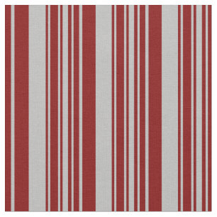 Maroon and Grey Colored Striped/Lined Pattern Fabric