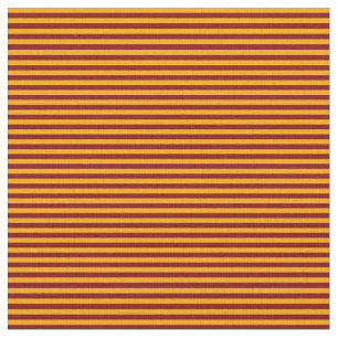 Maroon and Orange Coloured Stripes Fabric
