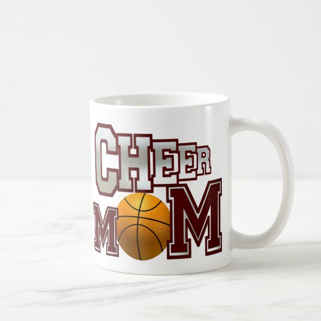 Maroon Basketball Cheval Maman Mug (Droite)