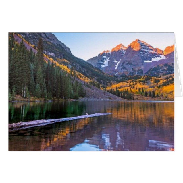 Maroon Bells Alpen Glow (Front Horizontal)