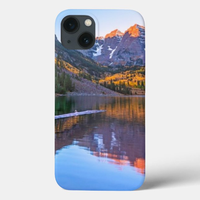 Maroon Bells Alpen Glow Case-Mate iPhone Case (Back)