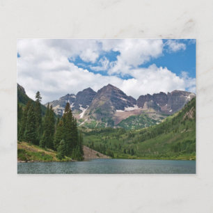 Maroon Bells and Maroon Lake Postcard