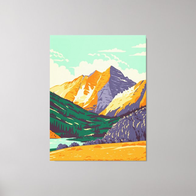 Maroon Bells Canvas Print (Front)