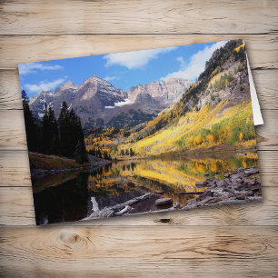 Maroon Bells Colorado Autumn Greeting Card