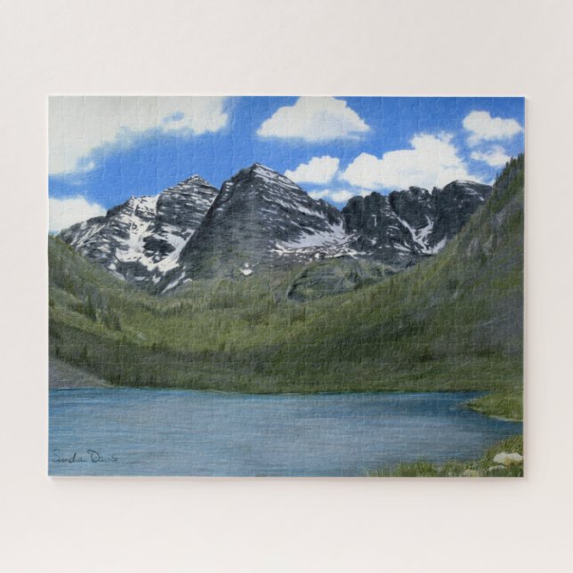 Maroon Bells Drawing Puzzle (Horizontal)