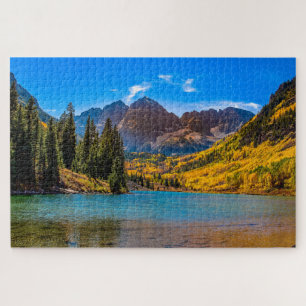 Maroon Bells in Aspen Jigsaw Puzzle