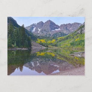 Maroon Bells in Autumn, Colorado Postcard