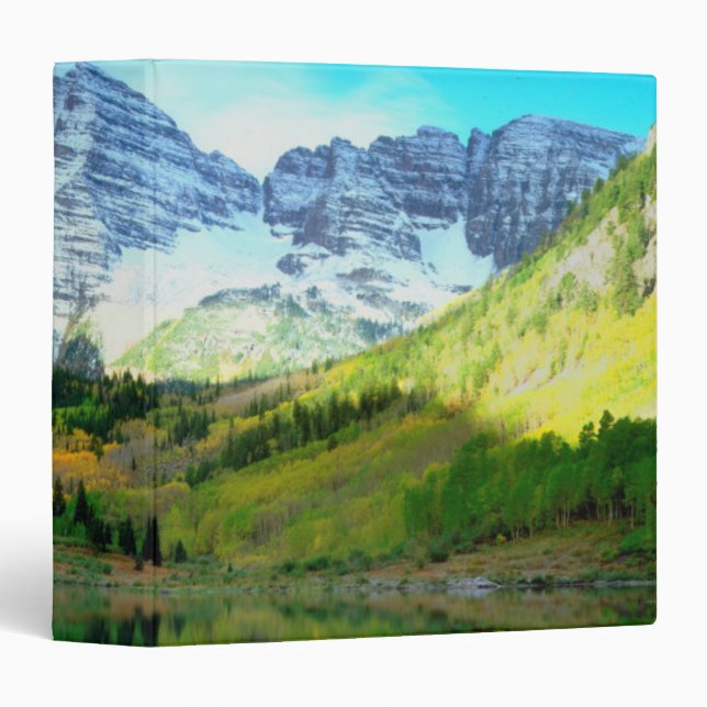 Maroon Bells reflecting in Maroon Lake Binder (Front/Spine)