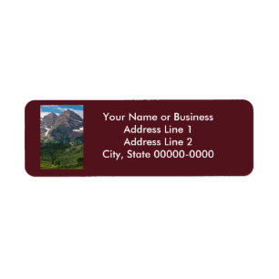Maroon Bells Return Address Label