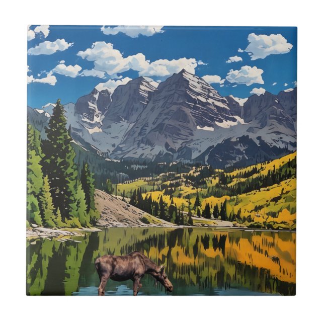 Maroon Bells Tile (Front)