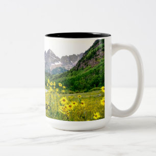 Maroon Bells Two-Tone Coffee Mug