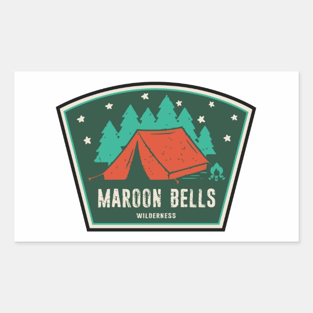 Maroon Bells Wilderness Camping Sticker (Front)