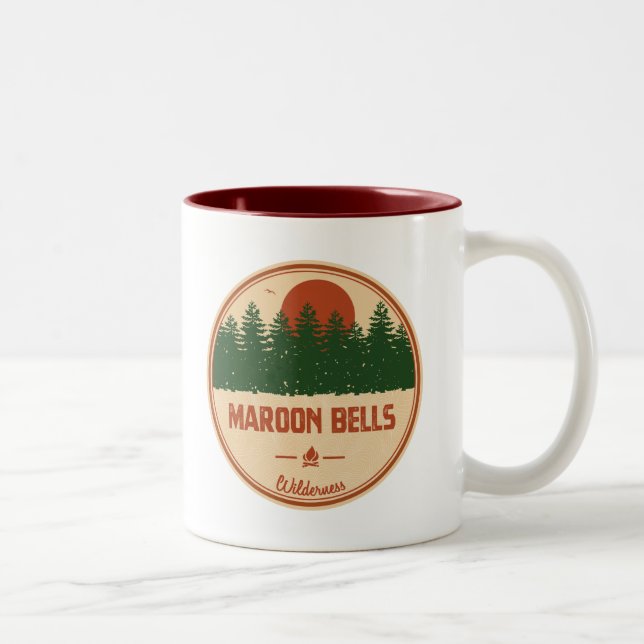 Maroon Bells Wilderness Two-Tone Coffee Mug (Right)