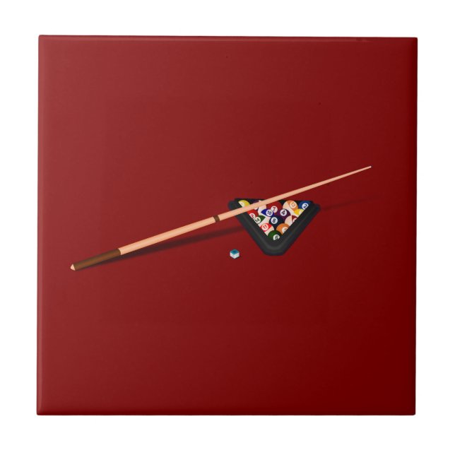 Maroon Billiard Table Tile (Front)