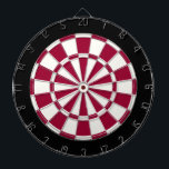 Maroon Black And White Dartboard<br><div class="desc">Maroon Black And White Dart Board</div>