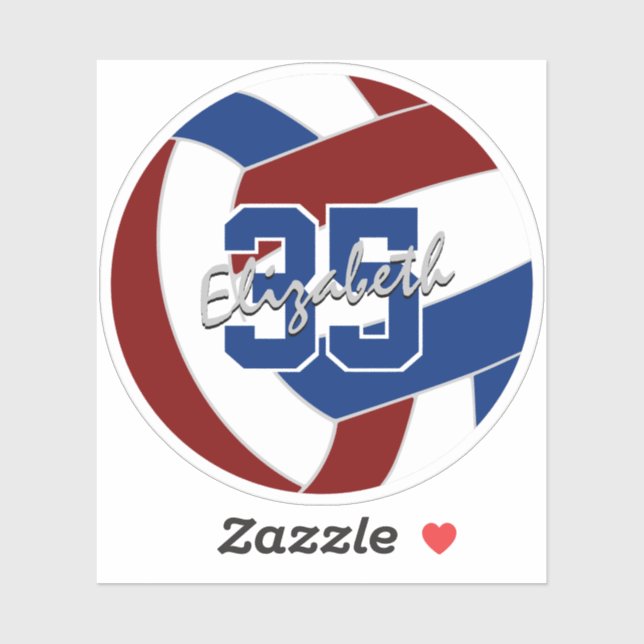 maroon blue volleyball team colours  (Sheet)