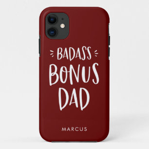 Maroon Bonus Dad Stepfather Personalized Stepdad iPhone 11 Case