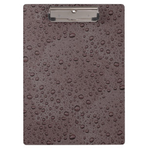 Maroon brown water droplets clipboard