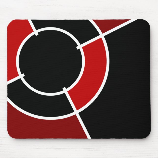 maroon bullseye mouse pad (Front)