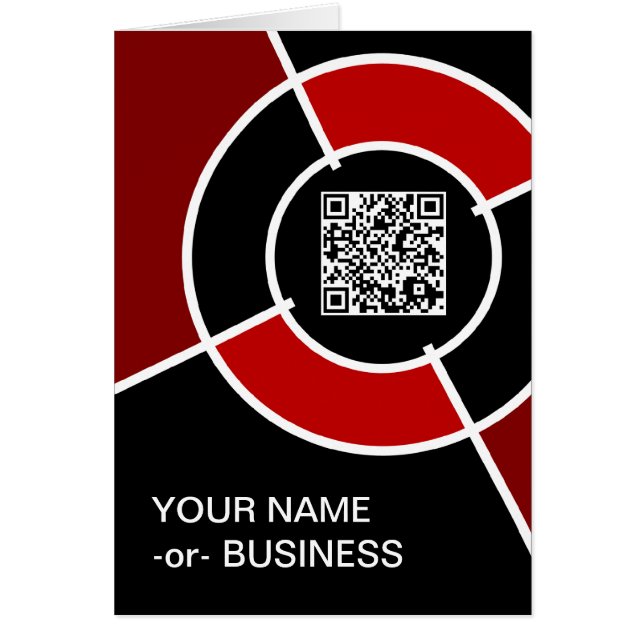 maroon bullseye QR code (Front)