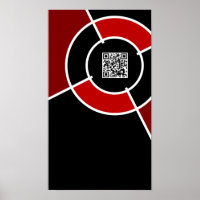 maroon bullseye QR code